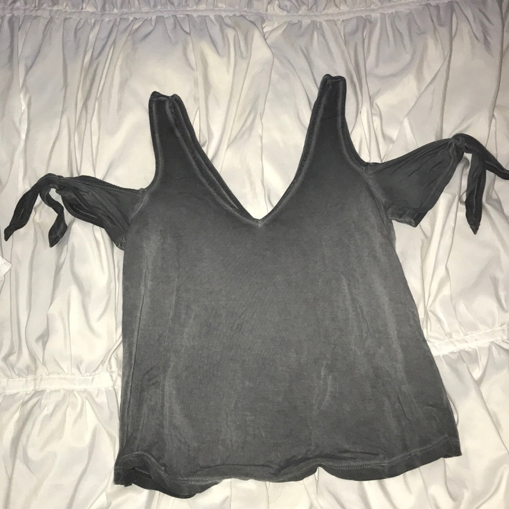 Tank with off the shoulder ties